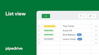 List view | Custom filters and bulk editing by Pipedrive 1,190 views 11 months ago 4 minutes, 21 seconds