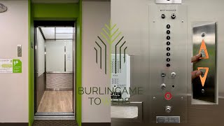 AMAZING Westinghouse Black Button Traction Elevator - Burlingame Towers - Burlingame, CA