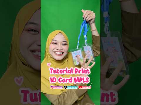 Tutorial Print ID CARD MPLS #shorts