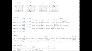 What do you mean - Justin Bieber - Guitar Chords