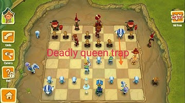Chess :Master Level ! Deadly queen trap ! Toon Clash Chess !