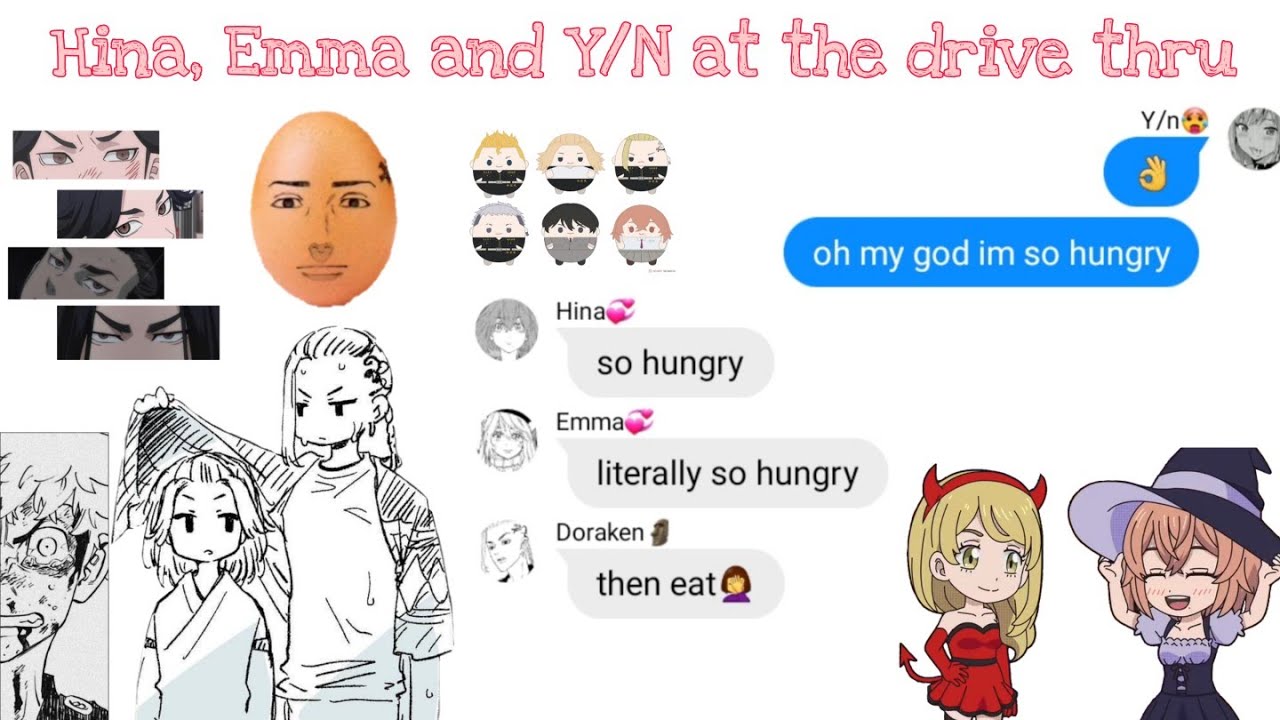 Hina, Emma and Y/n at the drive thru || Tokyo Revengers x Y/n || (KARDASHIANS SPOOF)