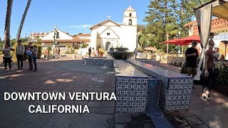 Downtown Ventura, CALIFORNIA | USA | Walking Tour | [4K] | 2023