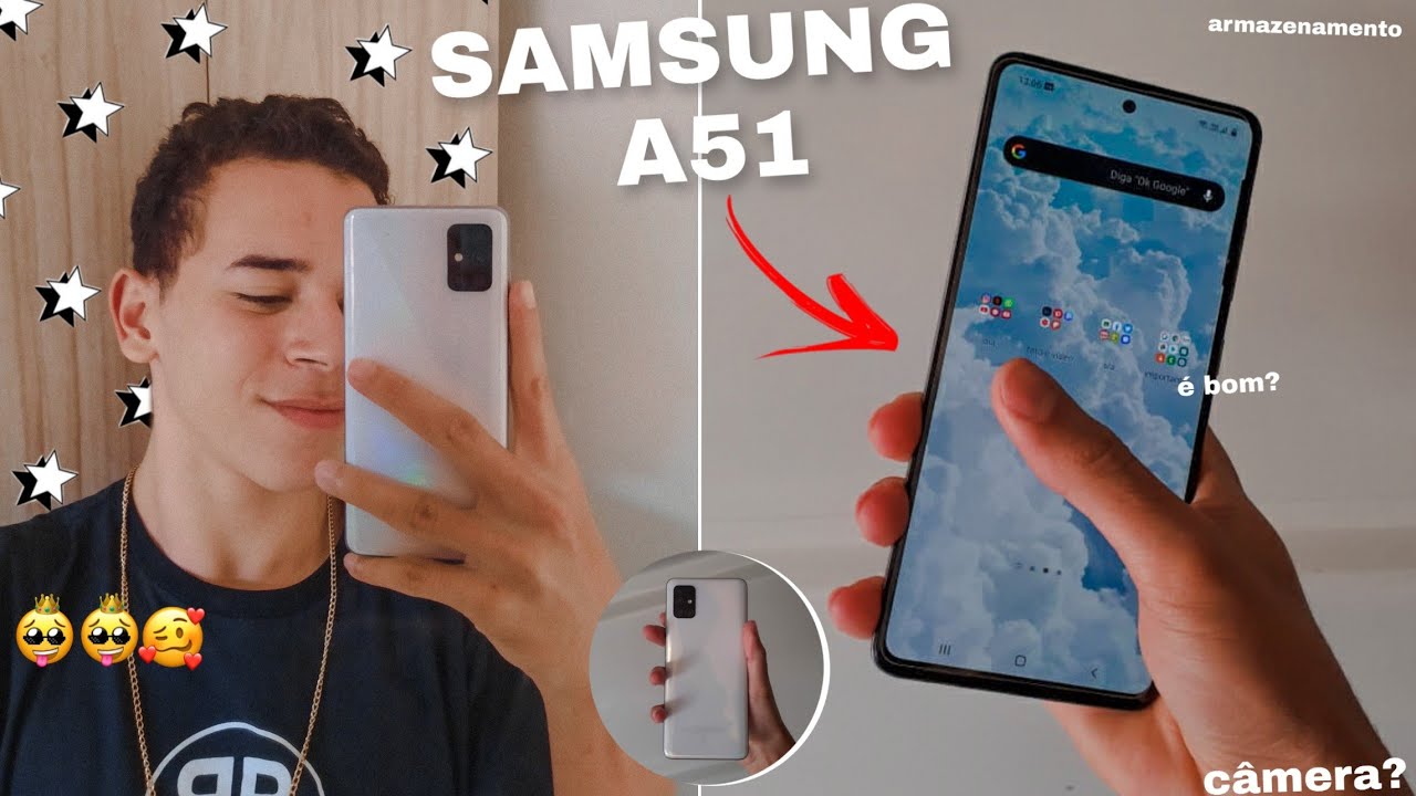 TUDO SOBRE MEU NOVO CELULAR A51 DA SAMSUNG { bateria,câmera, stores e etc..  } - YouTube