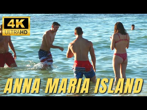 Anna Maria Island, Florida - Manatee Public Beach - 4K