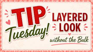 Tip Tuesday! Want the finished look of layered photo mats without all the extra bulk?