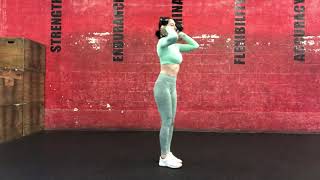 Dumbbell front rack alternating reverse lunge