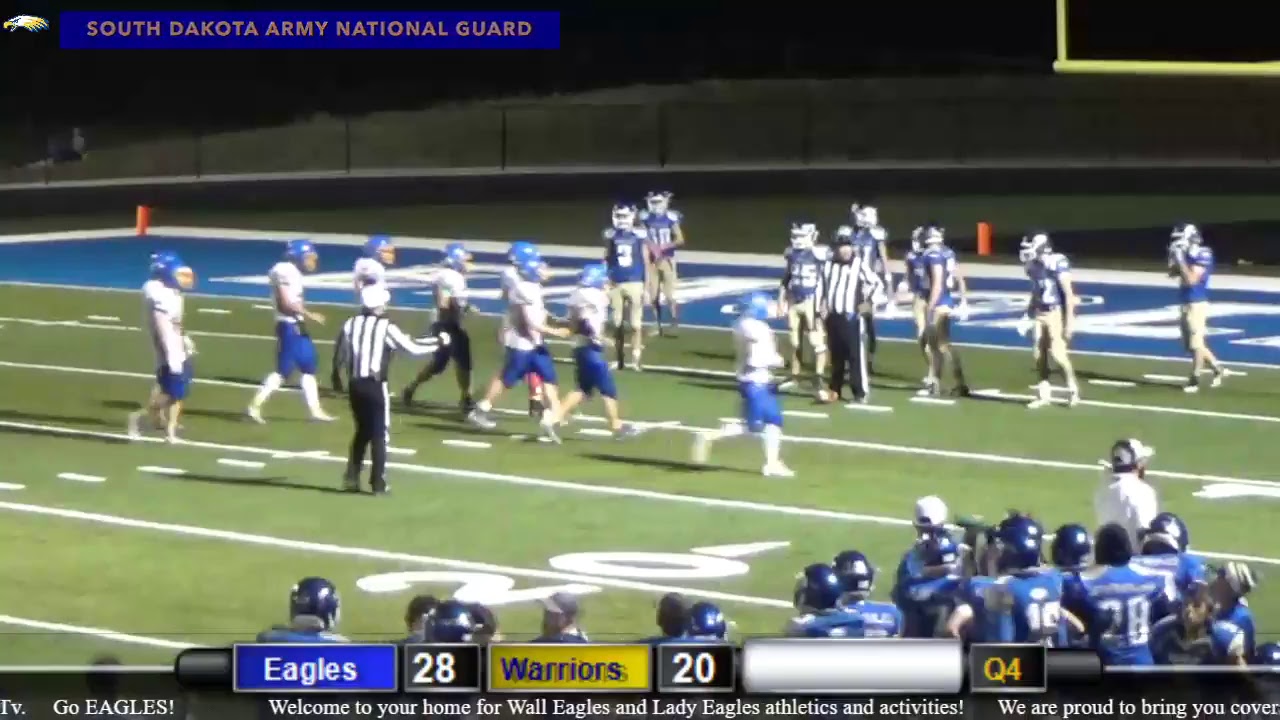 2018-19 FB Wall Eagles vs Castlewood Warriors