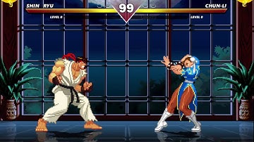 Shin Ryu VS Chun Li - HIGH LEVEL EPIC FIGHT!