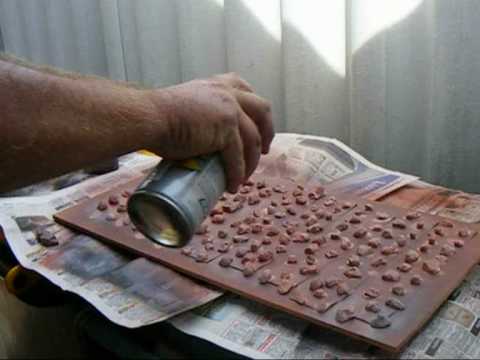 Colouring Rock Faces For Model Railroads or Dioramas using spray paints ...