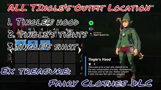 Zelda Breath Of The Wild | EX Treasure: Fairy Clothes| All Tingle's Outfit Location