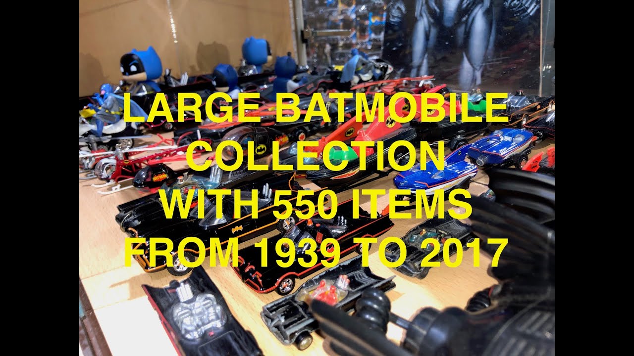 Large Batmobile Collection with 550 items from 1939 to 2017