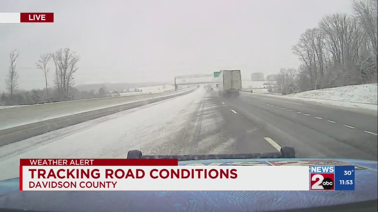 Tracking road conditions in Davidson County - YouTube