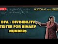 DFA as Divisibility Tester for Binary no divisible by 3