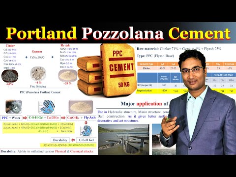 Portland Pozzolana Cement (PPC) | Application | Manufacturing process | Advantage |Quality parameter