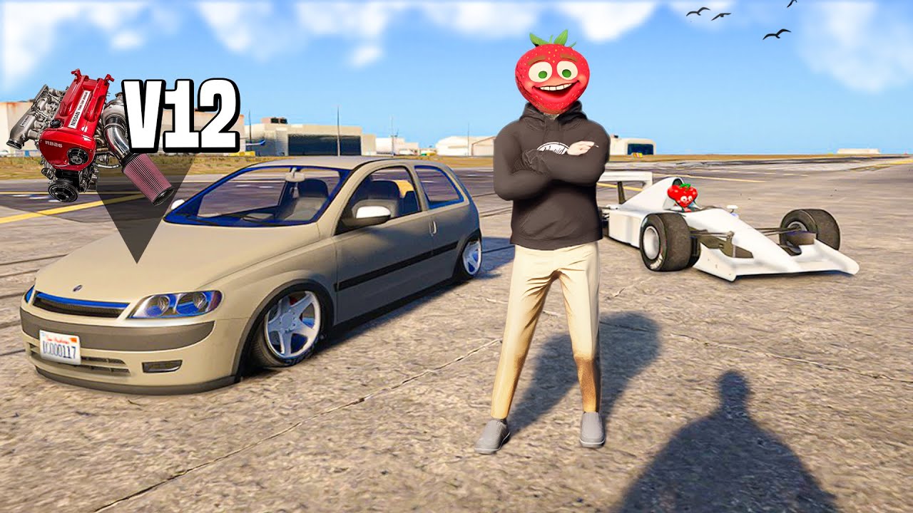 V12 pe Opel Corsa VS Masina Formula 1