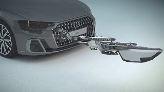 New 2022 Audi A8 DMD-Technology of the digital Matrix LED headlights
