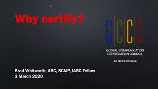 Professional GCCC certification: Why certify?
