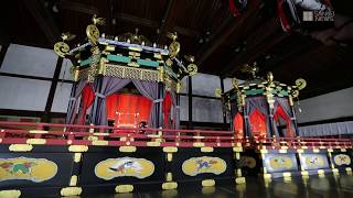 京都御所の紫宸殿、高御座・御帳台　報道公開