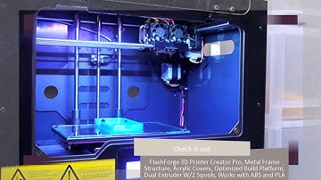 FlashForge 3D Printer Creator Pro, Metal Frame Structure, AcrylSpools, Worksic Covers...