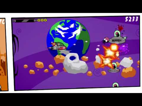 'Ace Armstrong vs. the Alien Scumbags!' trailer - PSP/PS3 Minis