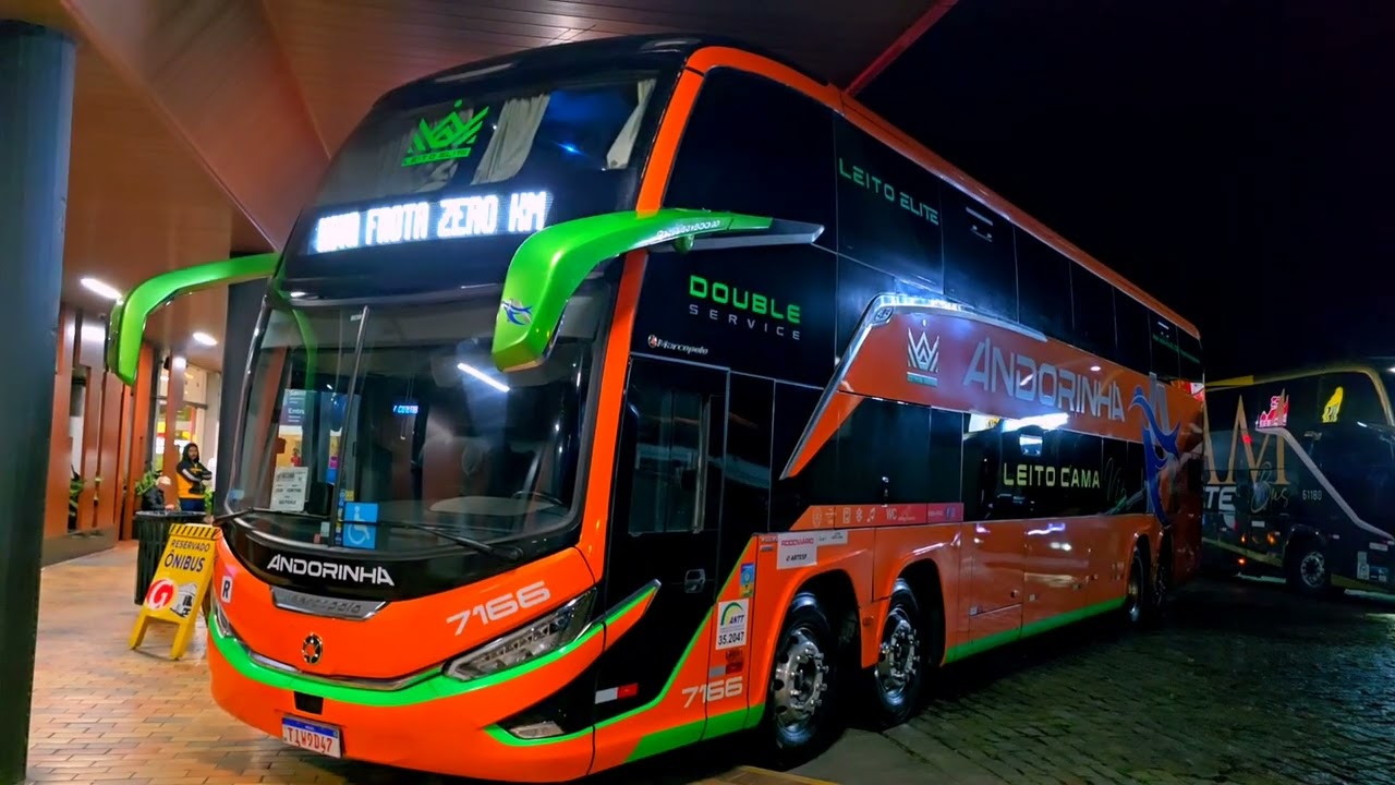 Belíssimo ônibus da Andorinha. Curitiba 🔁 São Paulo 