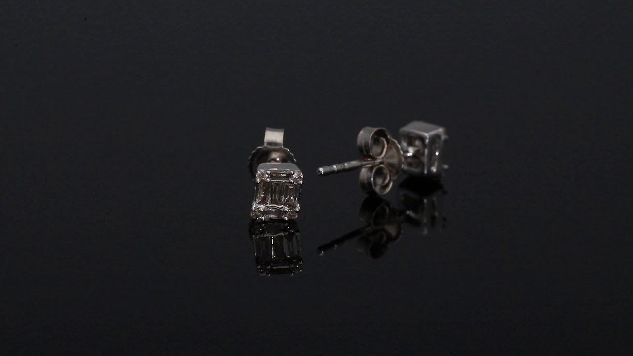 Buy Online 18KT White Gold Diamonds Stud Earrings for Her at Best Price