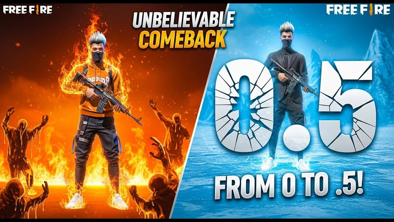 UNBELIEVABLE .5 KILL SPREE! AC80 DOMINATION in FREE FIRE BR RANKED - INSANE HIGHLIGHTS