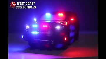 1/24 Motormax 2025 Unmarked Police Tahoe w/ Working Lights & Siren