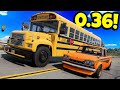 Testing the NEW School Bus &amp; Armored Truck in BeamNG Drive 0.36 Update!