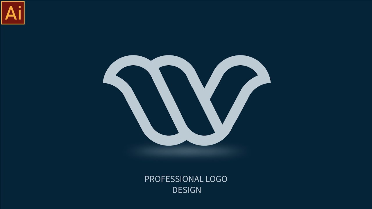 Letter W Logo Drawing Technique || Adobe Illustrator For Beginners ...