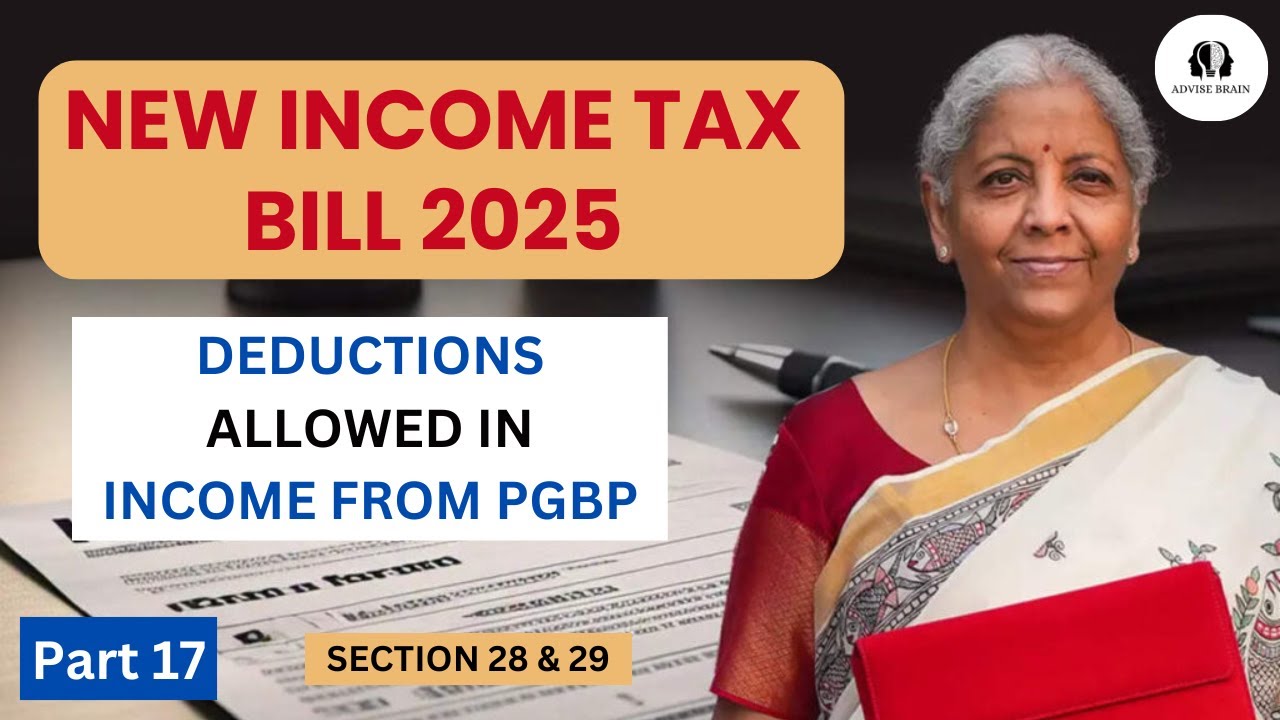 Deductions Allowed in PGBP, Section 28 & 29 | Part 17 | New Income Tax ...