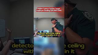 Police Watch LIVE as Employee Steals Thousands in Cash  #bodycam   #cops  #shorts