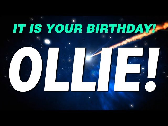 HAPPY BIRTHDAY OLLIE! This is your gift.
