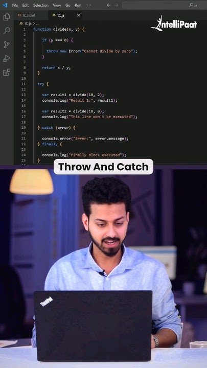 Throw And Catch JavaScript Explained | Error Handling in JavaScript ...
