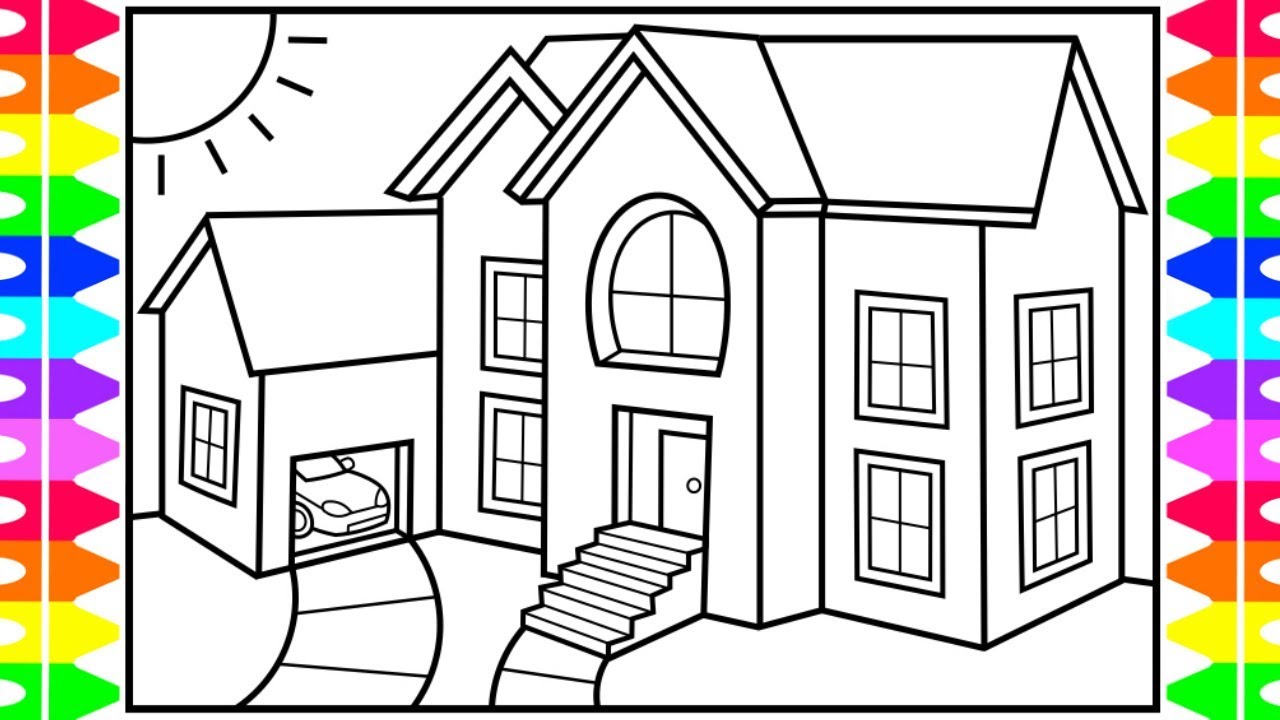 Art Hub For Kids How To Draw A House / Page shows how to learn step by ...