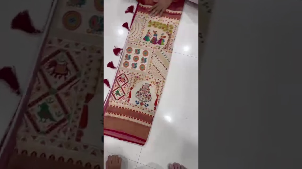 Soft Gaji Silk Position Pashmina Saree