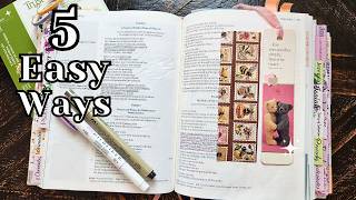 5 Easy Bible Journaling Ideas Anyone Can Try