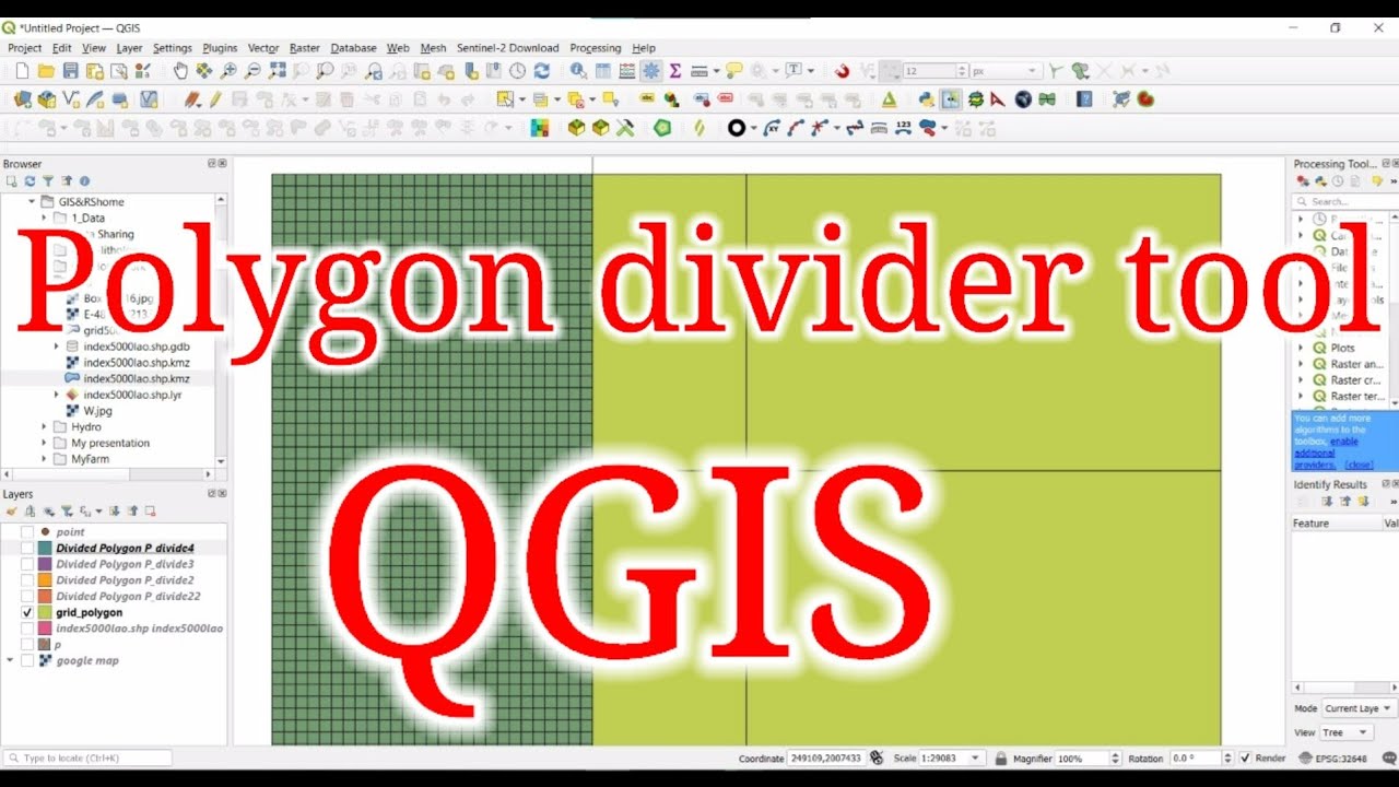 Using Polygon Divider tool in QGIS - YouTube