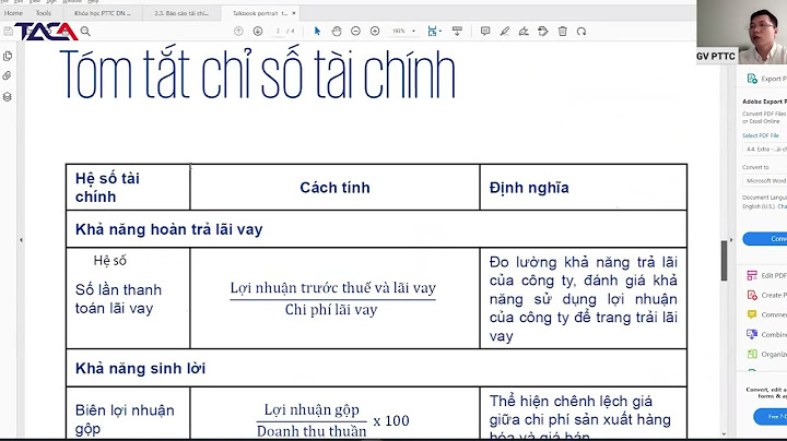 Hệ số đánh giá khả năng trả nợ năm 2024