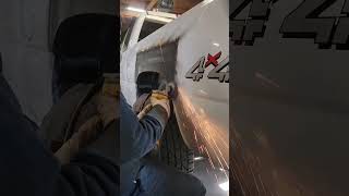 Rust repair on the #silverado  #automotive #repair #trucks #automobile
