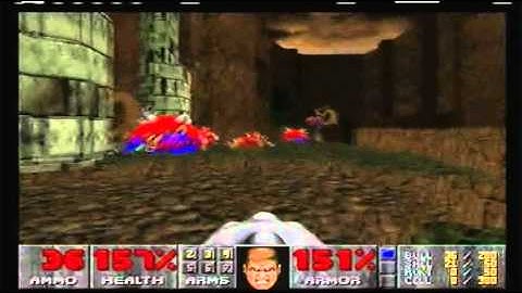 Doom 2: No Rest For The Living (Ultra-Violence) - Map 3: Canyon of the Dead