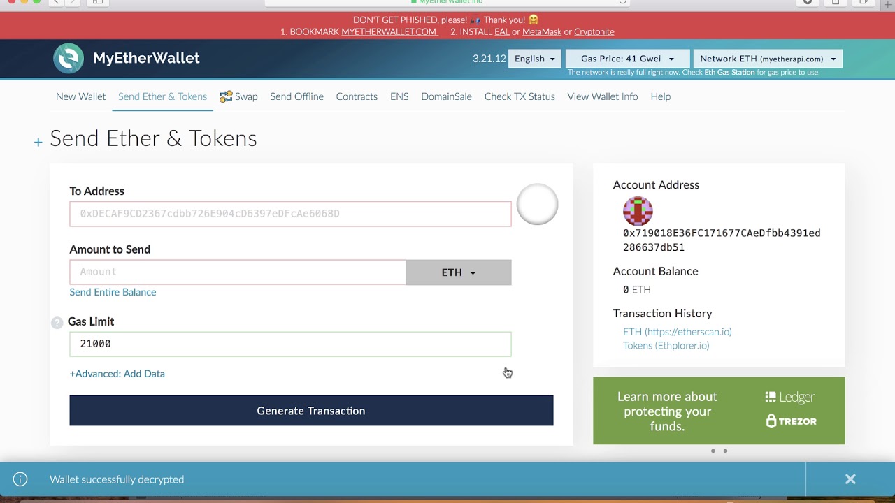 IQToken - myetherwallet setup and view IQX Balance