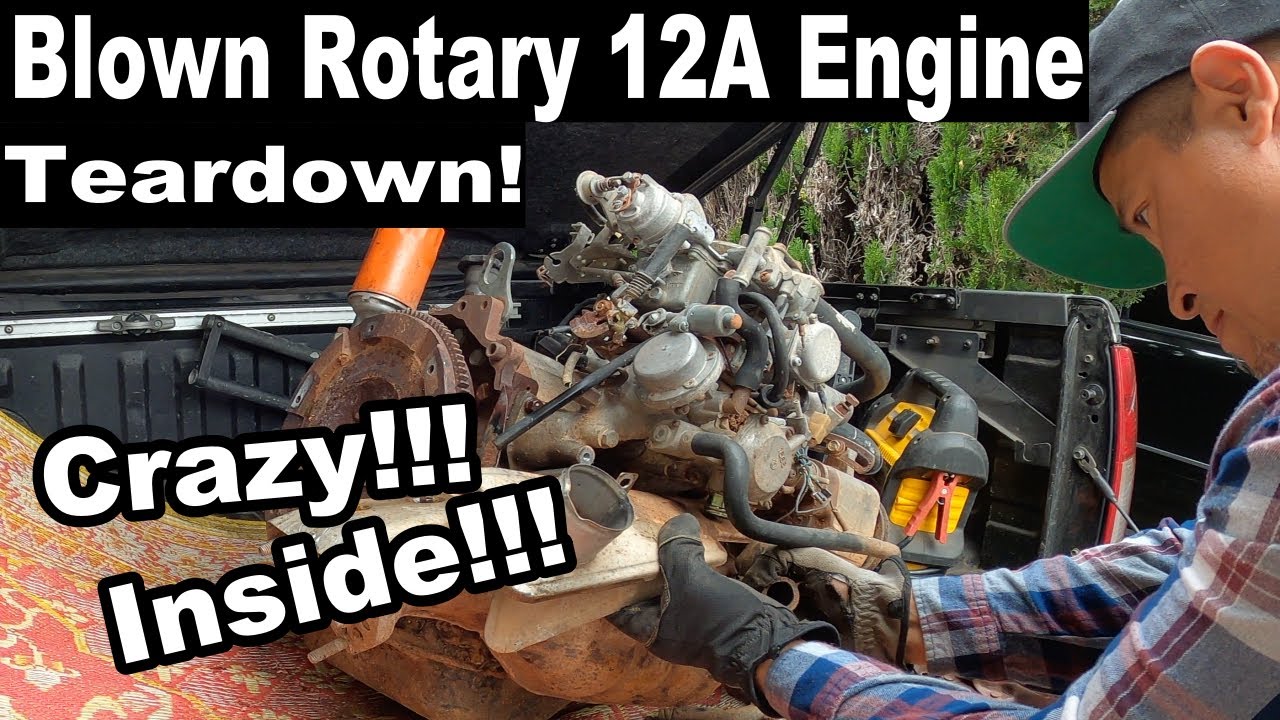Mazda 12A Rotary Engine Teardown Twin dizzy engine YouTube