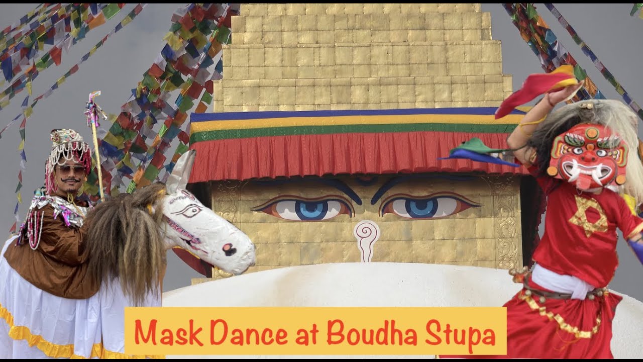Boudha Stupa Kathmandu | Lakhe Dance (Lakhey nach) | Gai Jatra/Ropai Jatra festival | Nepal Trip