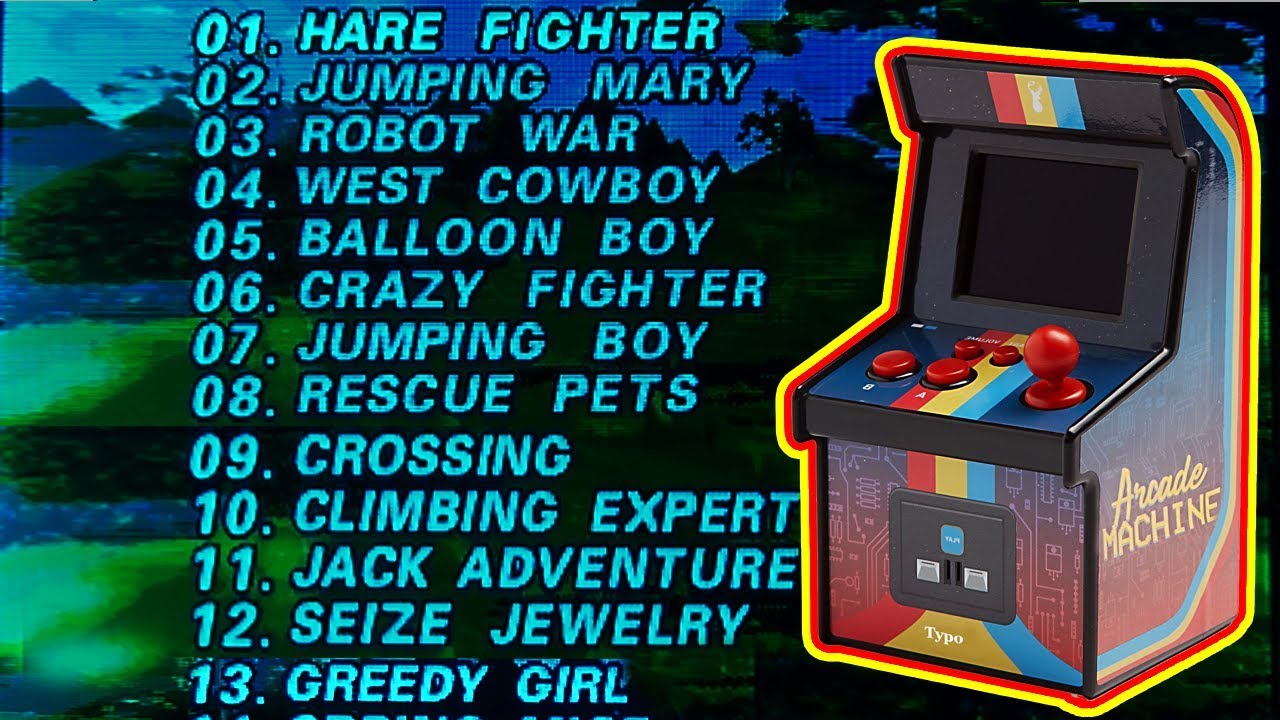 176 Builtin Games Review, Mini Arcade Machine YouTube