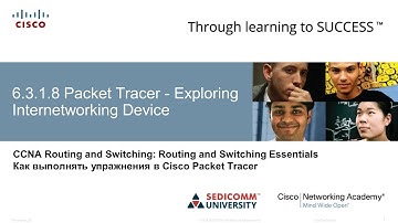 Курс Молодого Бойца Часть 1 2020 CCNA 1 ITN 6.3.1.8 Packet Tracer - Изучение межсетевых устройств