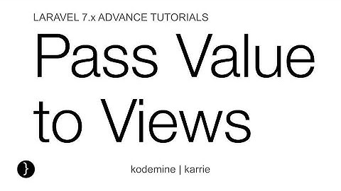 How to Pass Value from Controller to View in Laravel 7 : Laravel 7 Tutorial