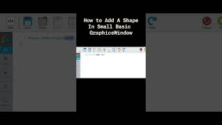 How to Add A ShapeIn Small Basic GraphicsWindow #python #programming  #developer #gamemaker #fyp