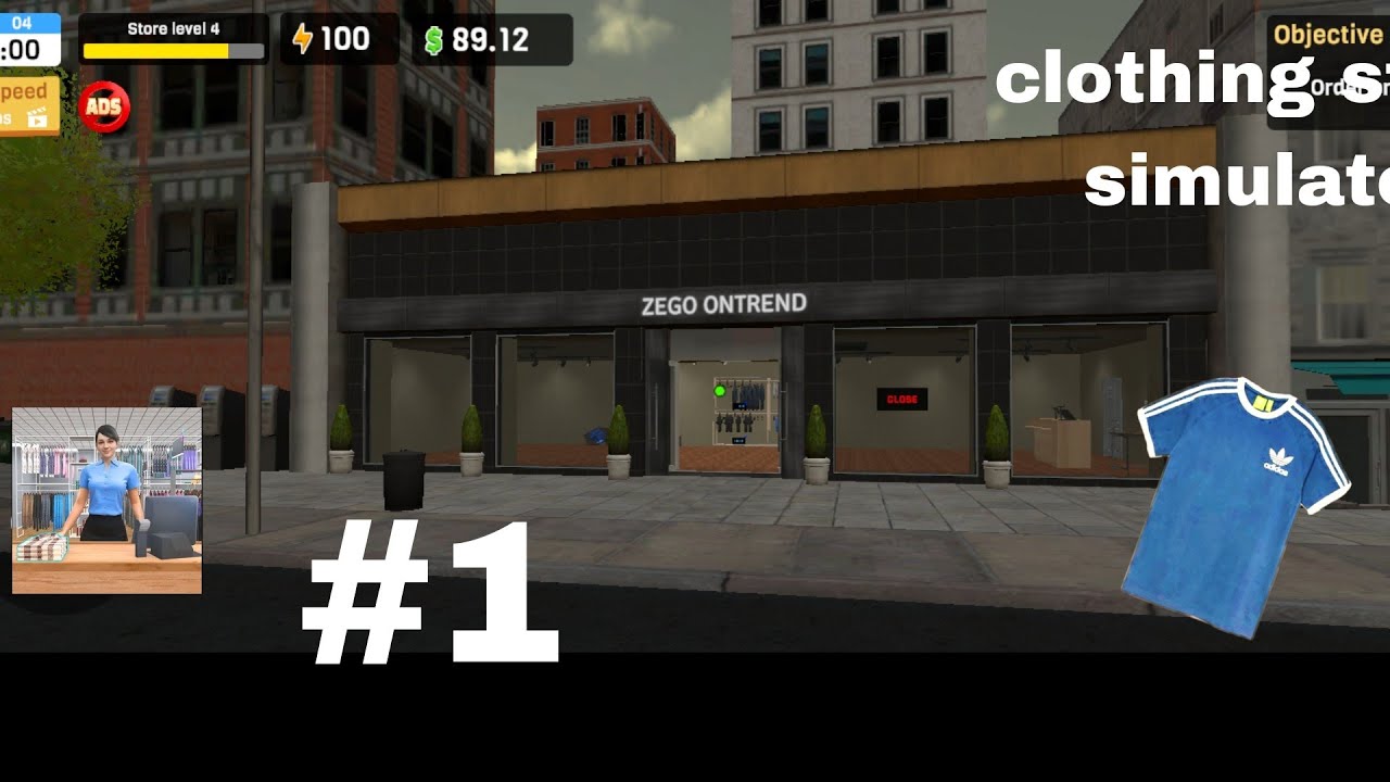 Clothing store simulator #1beginning [mobile gamer] - YouTube